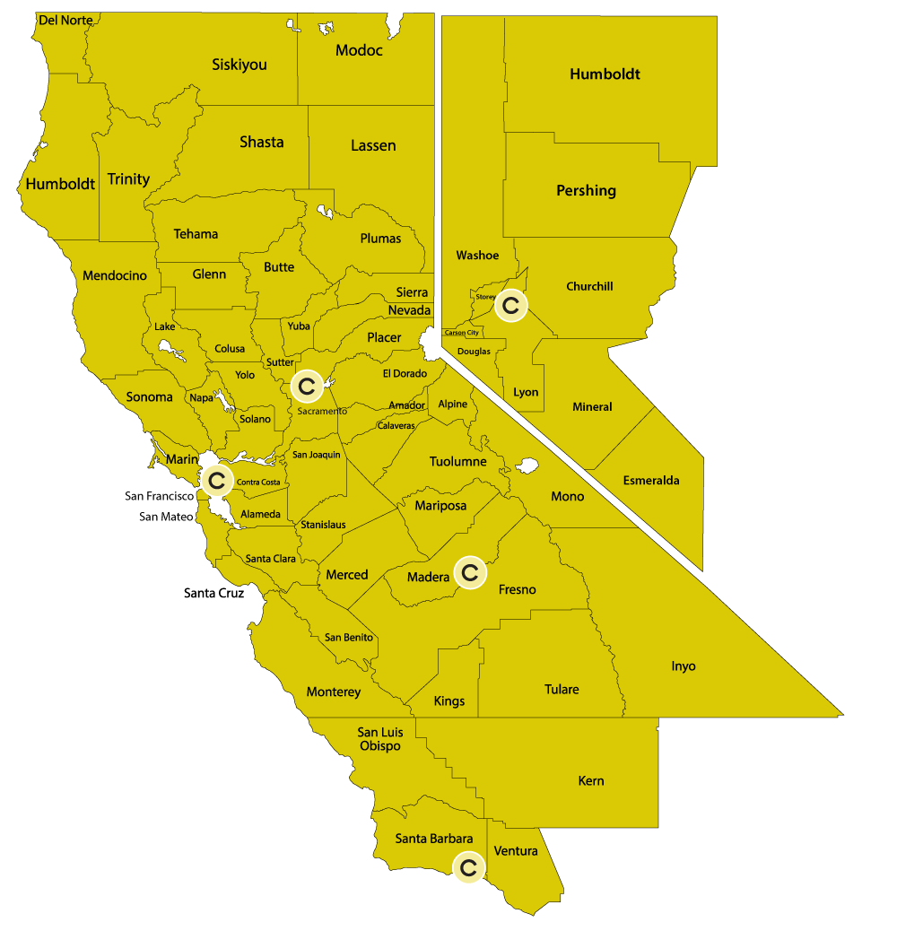 CAL Lighting Territory Map