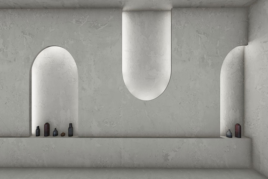 Co Pilot by Insight Lighting highlights architectural details of a wall